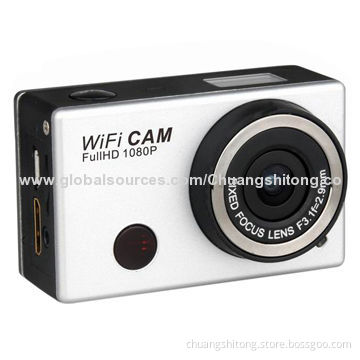 WiFi action camera, under 30M waterproof diving camera for diving, hiking